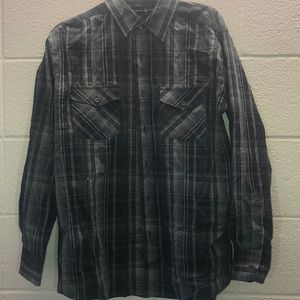 Patterned Dark Gray dress shirt